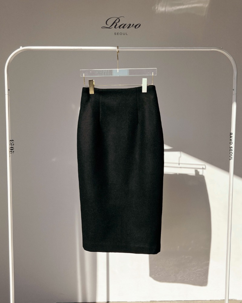 Salome 살로메 midi skirt 미디 스커트 74cm - 블랙