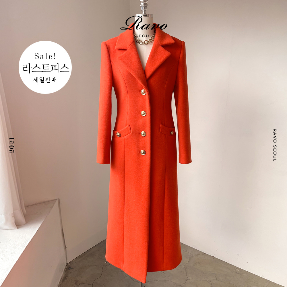 [라스트피스 할인] Ra Coat NO.02 - Grgeous Coat 고져스 코트 - 오렌지