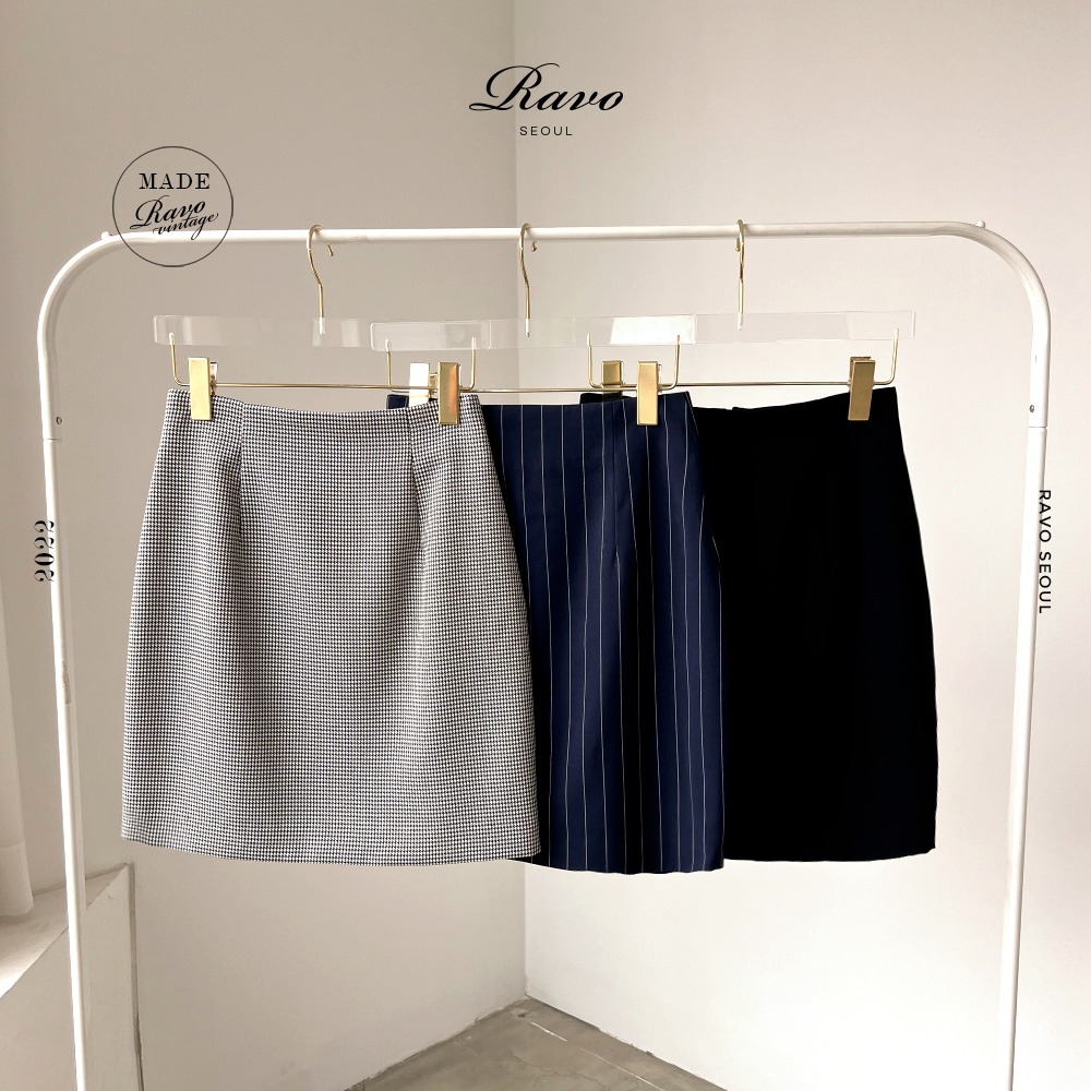 Ra Skirt 라스커트 - Perez 페레스 - H라인 미니 47cm