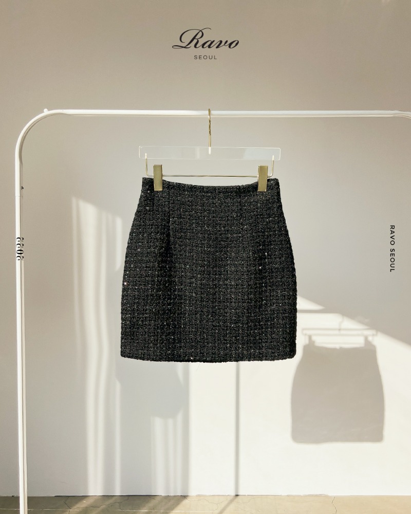VOK 보크 mini skirt 43cm 미니스커트 - 트위드 버전
