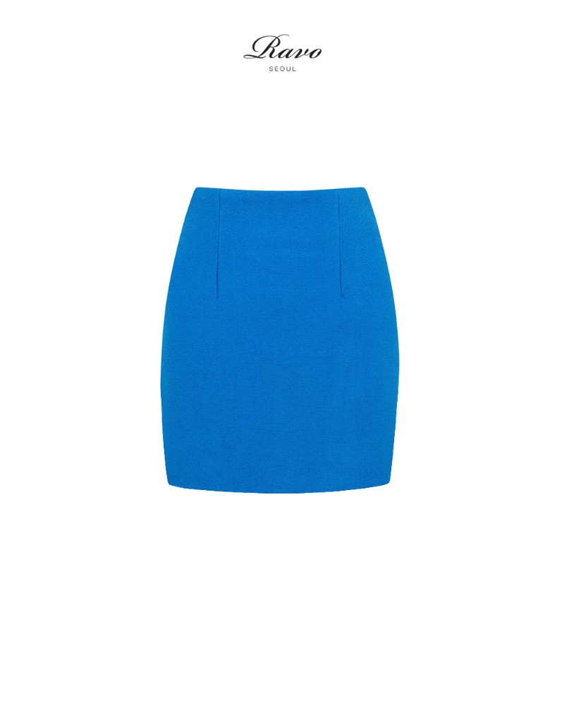 Jeho 제호 mini skirt 미니스커트 43cm - sea blue 시블루